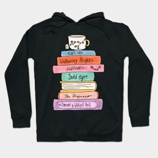 Bronte sisters book stack Hoodie